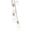 Z-Lite Alton 5 Light Chandelier, Modern Gold/Clear/Frosted