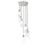 Z-Lite Alton 7 Light Chandelier, Brushed Nickel/Clear/Frosted