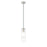 Z-Lite Alton 1 Light 5" Pendant, Brushed Nickel/Clear/Frosted