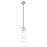 Z-Lite Alton 1 Light 5" Pendant, Brushed Nickel/Clear/Frosted