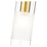 Z-Lite Alton 1 Light 5" Pendant, Modern Gold/Clear/Frosted