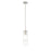 Z-Lite Alton 1 Light 5" Rod Pendant, Brushed Nickel/Clear/Frosted