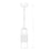 Z-Lite Alton 1 Light 5" Rod Pendant, Brushed Nickel/Clear/Frosted