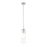 Z-Lite Alton 1 Light 5" Rod Pendant, Brushed Nickel/Clear/Frosted