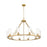 Z-Lite Titus 10 Light 46" Chandelier, Modern Gold/Clear