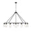 Z-Lite Titus 15 Light 62.5" Chandelier, Matte Black/Clear