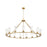 Z-Lite Titus 15 Light 62.5" Chandelier, Modern Gold/Clear