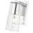 Z-Lite Titus 1 Light 4.5" Wall Sconce, Chrome/Clear