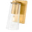 Z-Lite Titus 1 Light 4.5" Wall Sconce, Modern Gold/Clear