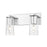 Z-Lite Titus 2 Light 16" Vanity, Chrome/Clear - 826-2V-CH