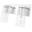 Z-Lite Titus 2 Light 16" Vanity, Chrome/Clear