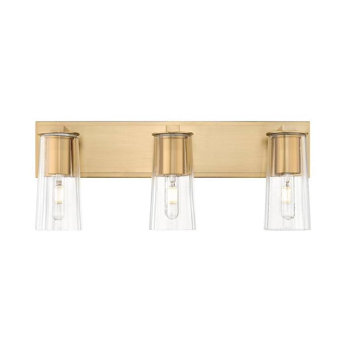 Z-Lite Titus 3 Light 24" Vanity, Modern Gold/Clear