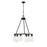 Z-Lite Titus 6 Light 26" Chandelier, Matte Black/Clear