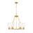 Z-Lite Titus 6 Light 26" Chandelier, Modern Gold/Clear - 826-6MGLD