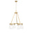 Z-Lite Titus 6 Light 26" Chandelier, Modern Gold/Clear