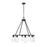 Z-Lite Titus 8 Light 33" Chandelier, Matte Black/Clear