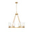 Z-Lite Titus 8 Light 33" Chandelier, Modern Gold/Clear - 826-8MGLD