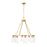 Z-Lite Titus 8 Light 33" Chandelier, Modern Gold/Clear