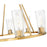 Z-Lite Titus 8 Light 33" Chandelier, Modern Gold/Clear