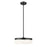 Z-Lite Renaud 1 Light 13" Pendant, Matte Black/Feathered White - 827P13-MB-LED