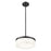 Z-Lite Renaud 1 Light 13" Pendant, Matte Black/Feathered White