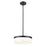 Z-Lite Renaud 1 Light 13" Pendant, Matte Black/Feathered White