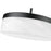 Z-Lite Renaud 1 Light 13" Pendant, Matte Black/Feathered White