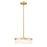 Z-Lite Renaud 1 Light 13" Pendant, Modern Gold/Feathered White - 827P13-MGLD-LED