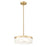 Z-Lite Renaud 1 Light 13" Pendant, Modern Gold/Feathered White