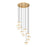 Z-Lite Renaud 11Lt Chandelier, Modern Gold/Feathered White - 827P6-11R-MGLD-LED