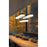 Z-Lite Renaud 17Lt Linear Chandelier, Black/Feathered White