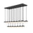 Z-Lite Renaud 23Lt Linear Chandelier, Black/Feathered White - 827P6-23L-MB-LED