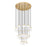 Z-Lite Renaud 27Lt Chandelier, Modern Gold/Feathered White