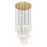 Z-Lite Renaud 27Lt Chandelier, Modern Gold/Feathered White