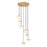 Z-Lite Renaud 7Lt Chandelier, Modern Gold/Feathered White - 827P6-7R-MGLD-LED