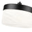 Z-Lite Renaud 1 Light 7" Pendant, Matte Black/Feathered White