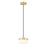 Z-Lite Renaud 1 Light 7" Pendant, Modern Gold/Feathered White - 827P6-MGLD-LED