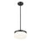 Z-Lite Renaud 1 Light 9" Pendant, Matte Black/Feathered White