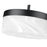 Z-Lite Renaud 1 Light 9" Pendant, Matte Black/Feathered White