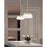 Z-Lite Renaud 1 Light 9" Pendant, Modern Gold/Feathered White
