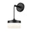 Z-Lite Renaud 1 Light Wall Sconce, Matte Black/Feathered White - 827S-MB-LED