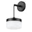 Z-Lite Renaud 1 Light Wall Sconce, Matte Black/Feathered White