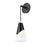Z-Lite Aimie 1 Light Wall Sconce, Matte Black/White Swirl