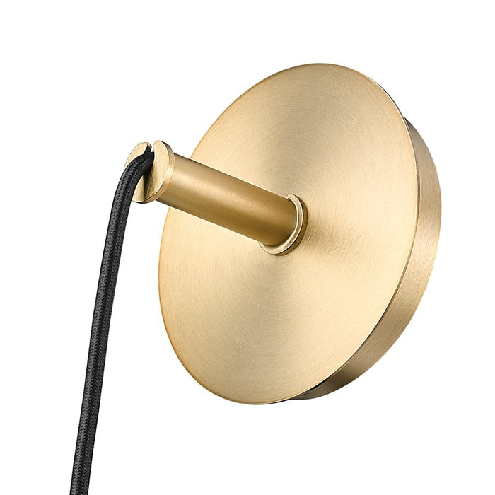 Z-Lite Aimie 1 Light Wall Sconce, Modern Gold/White Swirl