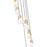 Z-Lite Aimie 7 Light Round Chandelier, Modern Gold/White Swirl