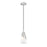 Z-Lite Aimie 1 Light 6" Pendant, Brushed Nickel/White Swirl