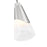 Z-Lite Aimie 1 Light 6" Pendant, Brushed Nickel/White Swirl