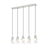 Z-Lite Aimie 5 Light Linear Chandelier, Brushed Nickel/White Swirl - 828P7-5L-BN