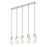 Z-Lite Aimie 5 Light Linear Chandelier, Brushed Nickel/White Swirl