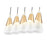 Z-Lite Aimie 5 Light Linear Chandelier, Modern Gold/White Swirl